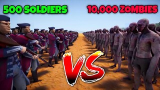 500 MUSKETEERS vs 10,000 ZOMBIES 😱