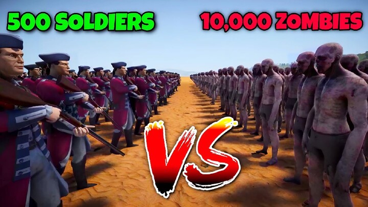 500 MUSKETEERS vs 10,000 ZOMBIES 😱