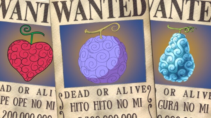 One Piece Devil Fruit Bounties