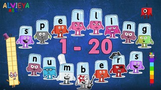 Learn to Spell Numbers 1-20 with Numberblocks and Alphablocks