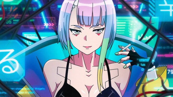 Anime Edgerunners ( cyber punk) cwo ini tdk sadar kalau di samping nya ada cwe🔥☺️( Lycris x AMV)#