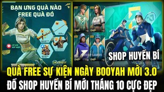 Free Fire | Shop Huyền Bí Mới Tháng 10 Gói Đồ Cực Đẹp,Hé Lộ Quà Free Ngày Booyah Gói Đồ Và Skin Súng