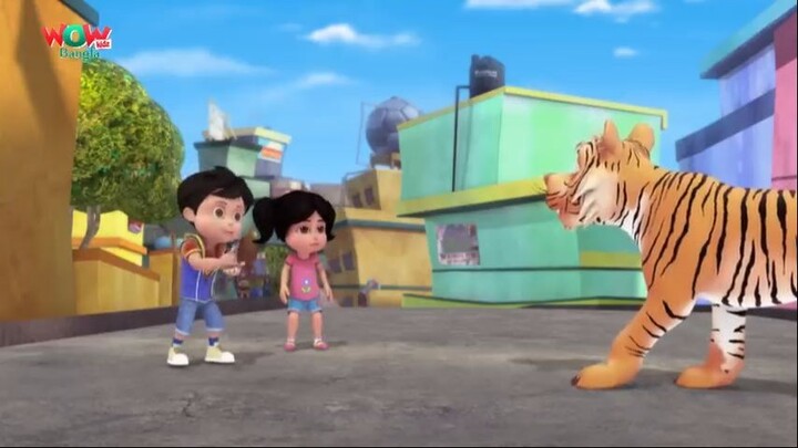 Vir_ The Robot Boy In Bengali _ Saves Tiger _ Bangla Cartoons