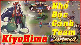 🌸Onmyoji Arena: Pháp Sư KiyoHime Đi TOP Ăn 19 Mạng - Hồi Máu Nhiều Lại Đánh Theo % Máu