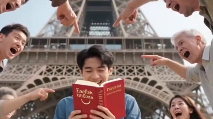 When you speak English in France...
