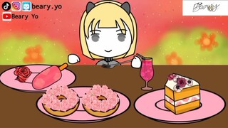 🌹 mukbang #asmr #animation