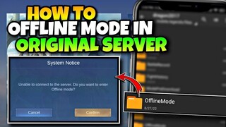 HOW TO OFFLINE MODE IN MOBILE LEGENDS