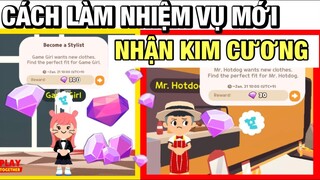 PLAY TOGETHER | Hướng Dẫn Làm Nhiệm Vụ Mới Nhận Đá Quý Chị Gái Game Thủ và Anh Bán Piza Papa Mino