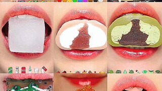 【moon】Eating in one bite emoji voice control eating sound nine square grid collection