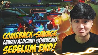 Lawan Alucard Sombong + Tengil, Ternyata Comeback + Savage! - Mobile Legends