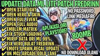 Data ML Lite Full Event 800Mb Patch Fredrinn | ML Lite | Cara Mengatasi Lag & Patah Patah ML
