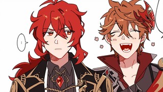 When Diluk encounters Tartaglia [Genshin Impact Audio Manga]