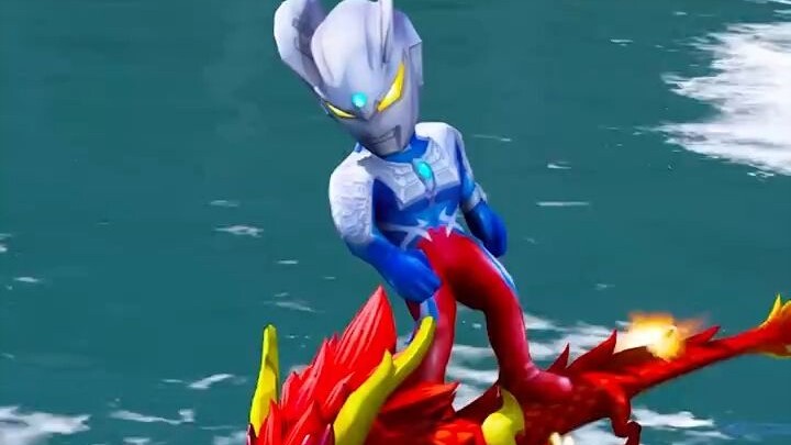 Little Cero has a new flying dragon surfing toy