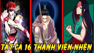 Tổng Hợp Tất Cả 16 Thành Viên Của Băng Nhện - Lữ Đoàn Ảo Ảnh | Tìm Hiểu Hunter X Hunter