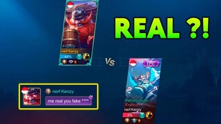 KENZY VS FAKE KENZY | WIN = REAL KENZY 🔥 - MLBB