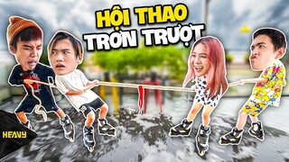 Các Thành Viên Té 800 Lần Khi Tham Gia Lễ Hội Nước Trên Sàn Trơn Trượt | HEAVY