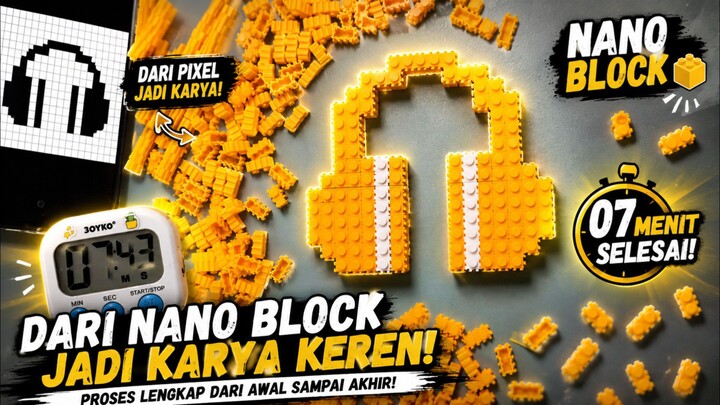 Nano Block Headphone | Build Time 7 Menit🔥