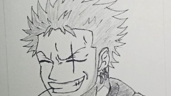 part 2 drawing roronoa Zoro