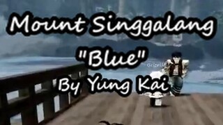 gunung singgalang blue
