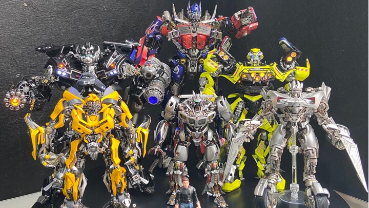 Transformers Lima Autobots Model Mainan Bumblebee Ironhide Optimus Prime Ambulans Jazz Baku Tembak