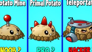 เหมือง TELEPORTATO เทียบกับ POTATO ดั้งเดิมกับเหมือง POTATO - PvZ 2 Plant VS Plant