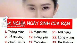 ý nghĩa của tháng sinh của bạn