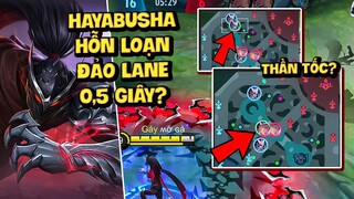 MLBB | HAYABUSHA HỖN LOẠN NHÂN BẢN: CƠ ĐỘNG NHẤT GAME! ĐẢO TỪ LANE TOP XUỐNG MID TRONG 0,5 GIÂY?