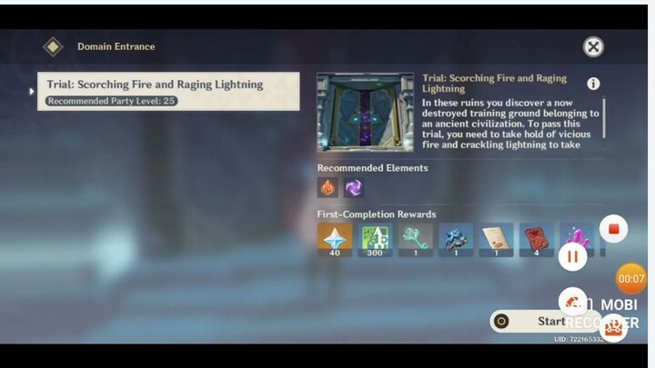 Genshin impact gameplay, scorching fire and raging lightning