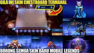 NGABISIN 6K DM BUAT DAPETIN SEMUA SKIN BARU MOBILE LEGENDS - HARGA SKIN CHESTBOARDNYA GAK NGOTAK!!!