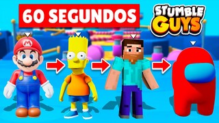 Mi Skin Cambia Cada Minuto en Stumble Guys... 🔥😍