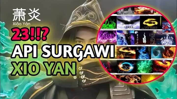 LENGKAP!! 23 Peringkat api Surgawi btth #xiaoyan #xiaoyandanguruyaolao #btth #de