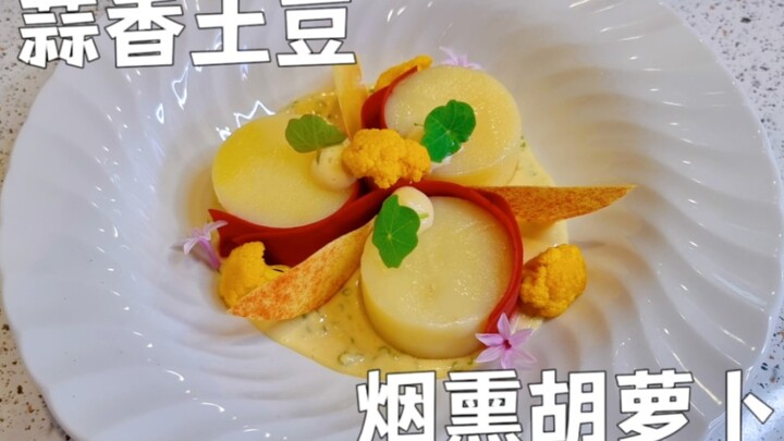 Rau chay cũng phát cuồng – Khoai tây tỏi kết hợp cà rốt xông khói