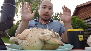 ASMR Eating Whole Roasted Dill Chicken + Storytime About ASMR & Technology For People With Dementia