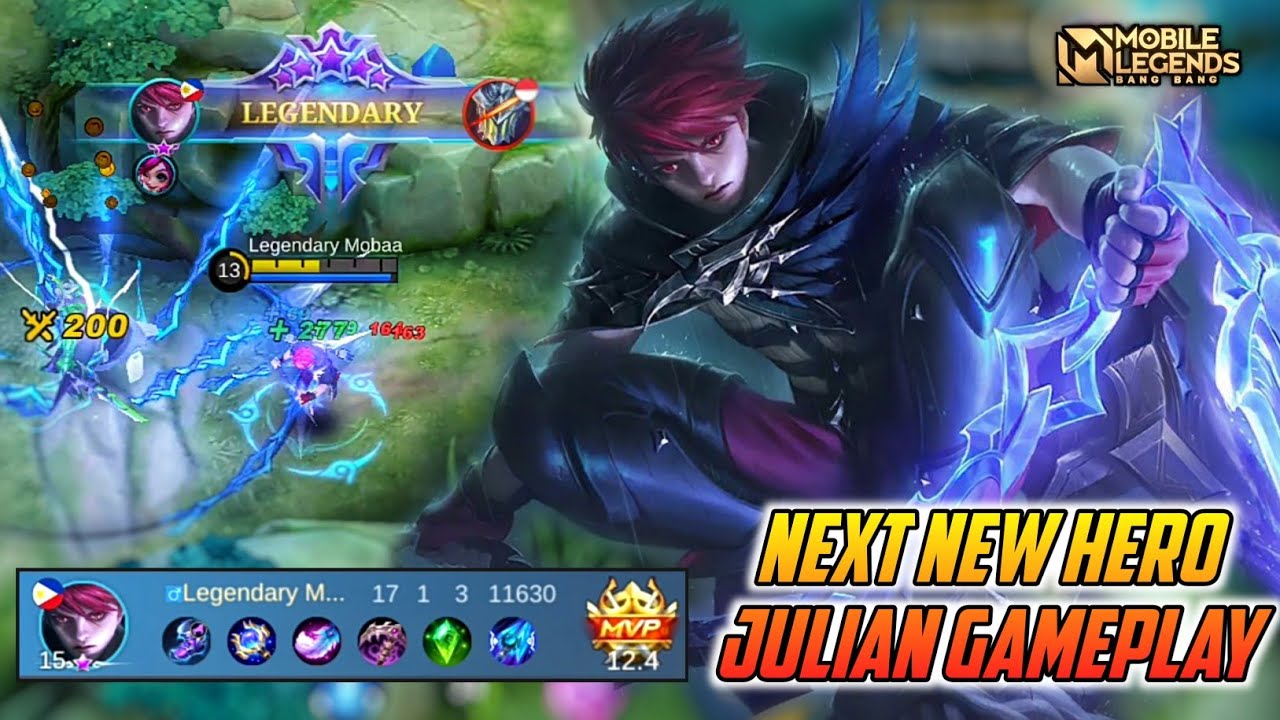 Julian Mobile Legends, Next New Hero Julian Gameplay - Mobile Legends Bang  Bang - BiliBili