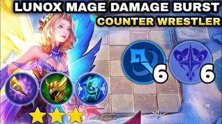 LUNOX MAGE DAMAGE CRAZY.!! COUNTER WRESTLER.!! MAGIC CHESS MOBILE LEGENDS