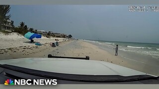 Bodycam shows moment officer finds lost girl on Florida beach