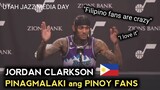 Jordan Clarkson Pinagmalaki ang PINOY FANS sa UTAH JAZZ Media Day!!