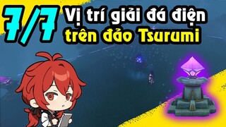 Tất tần tật vị trí giải "Đá điện" trên đảo Tsurumi | Inazuma Genshin Impact