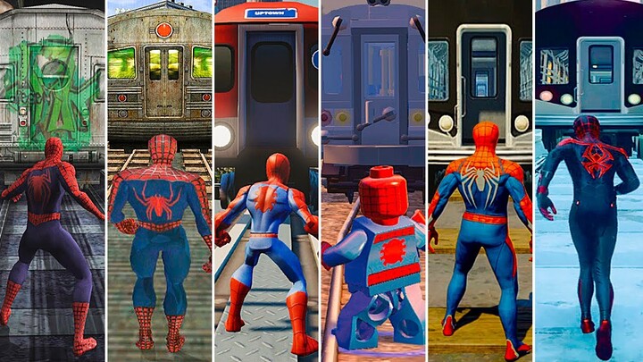 Evolution of Train Damage in Spider-Man Games (2002-2021) 4K 60FPS ULTRA HD