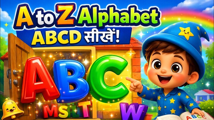 A to Z ABCD + Colors + Vehicles Song 🚗🌈 | Kids Learning Video | Nursery Rhymes for Kids
