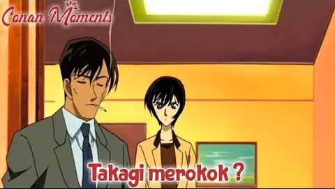 Detective Conan / Case Closed Takagi merokok ?