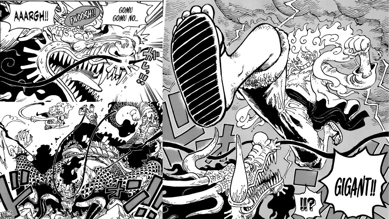 One Piece Chapter 1045 – Luffy VS Kaido: Gear Five
