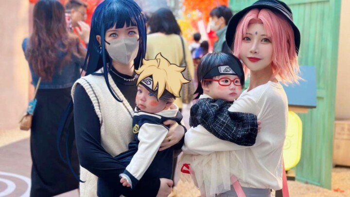 [Sakura's Daily Life] After giving birth, the female ninjas took their babies back to the village fo