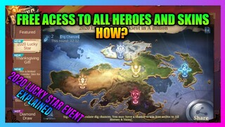 How To Get Free Acess To All Heroes and Skins in Mobile Legends | 2020 Lucky Star Event Explanation