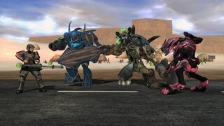 Halo 1 Marines VS. Halo Reach Elites VS. Hunters and Flood Hunters