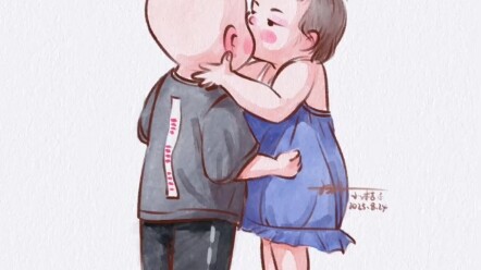เด็กน้อย: จูบแรกของหนูหายไปแล้ว ฮือๆ～ แถมอีกฝ่ายยังน่ารักขนาดนี้ หนูจะไปเถียงได้ยังไงล่ะ… #วาดภาพ #ช