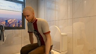 Kamar mandi yang populer beberapa tahun kemudian, mandi selesai dengan mudah dalam satu menit