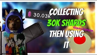 COLLECTING 30K CHIKARA SHARDS THEN USING IT ON Anime Fighting Sinulator | Roblox |