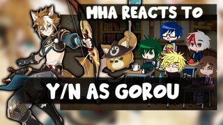 MHA/BNHA Reacts to Y/N as Gorou (Genshin impact) || Gacha club || Part 44