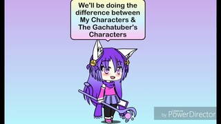Gacha Studio: Difference between My Characters & Shadow Kinokawa's Characters